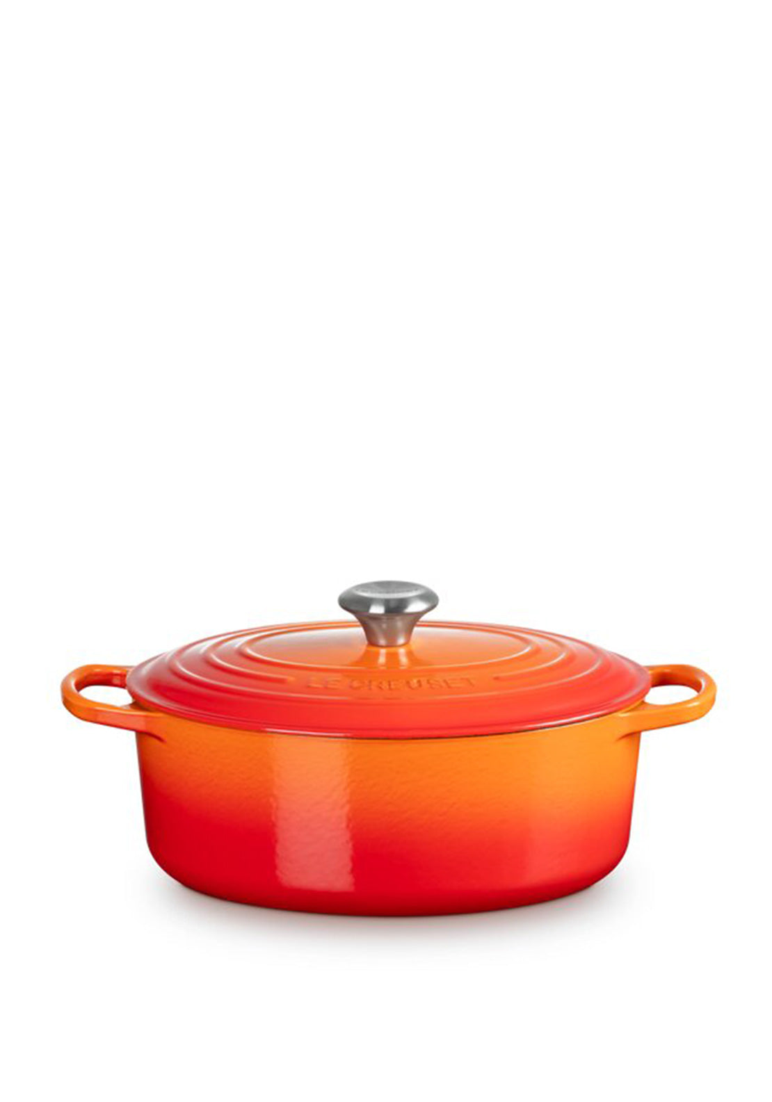 Le Creuset Cast Iron 4.7L Oval Casserole Dish, Volcanic Orange