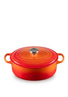 Le Creuset Cast Iron 4.7L Oval Casserole Dish, Volcanic