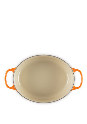 Le Creuset Cast Iron 4.7L Oval Casserole Dish, Volcanic Orange