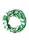 Street One Animal Print Contrast Scarf, Green