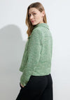 Cecil Short Boucle Jacket, Celery Green