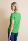 Street One Metallic Print T-Shirt, Light Spring Green