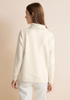 Street One Material Mix Turtleneck Sweater, Lucid White