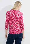 Cecil Stand-Up Collar Sweatshirt, Pink Sorbet