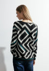 Cecil Graphic Print Pullover Jumper, Black