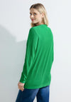 Cecil Open Knit Cardigan, Celery Green