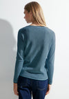 Cecil Structured Pattern Sweater, Stillwater Blue