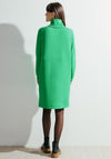 Cecil Volume Collar Knee Length Sweat Dress, Celery Green