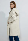 Cecil Removable Hood Trench Coat, Beige