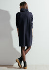 Cecil Volume Collar Knee Length Sweat Dress, Universal Blue