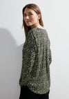 Cecil Minimal Geo Print Top, Dynamic Khaki