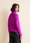 Street One Ribbed Turtleneck Sweater, Purple Cosy Pink