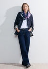 Cecil Stripe Modal Loop Scarf, Sporty Lilac