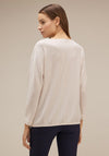 Street One V-Neck Structured Top, Lucid White