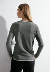 Cecil Structured Pattern Sweater, Dynamic Khaki