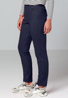 Bianca Siena Pintuck Slim Leg Trousers, Navy