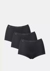 Sloggi Basic+ Maxi Brief Three Pack, Black