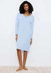 Triumph Long Sleeve V Neck Nightdress, Blue