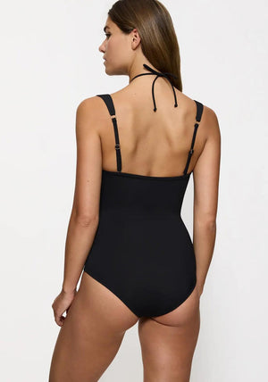 Triumph Summer Twist Bandeau Swimsuit, Black
