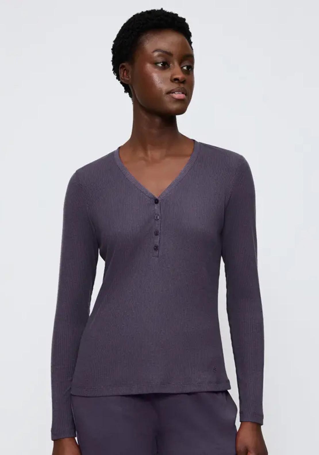 Triumph Long Sleeve Pyjama Top, Purple