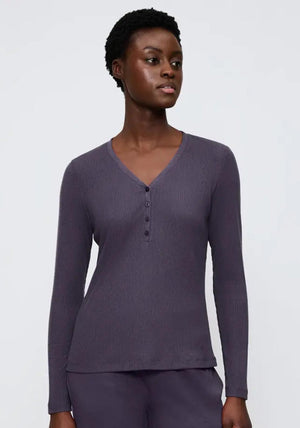 Triumph Long Sleeve Pyjama Top, Purple