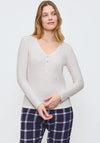 Triumph Long Sleeve Pyjama Top, Cream