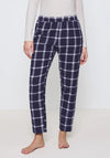 Triumph Check Pyjama Bottoms, Purple