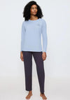 Triumph Long Sleeve Pyjama Set, Blue