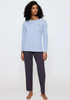 Triumph Long Sleeve Pyjama Set, Blue