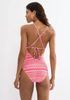Triumph Low Back Print Swimsuit, Orange