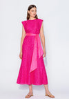 Kameya Floral Lace V-Back Maxi Dress, Fuchsia