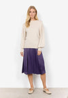 Soyaconcept Dollie High Neck Button Detail Sweater, Cream