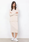 Soyaconcept Kanita Ribbed Knitted Sweater, Cream