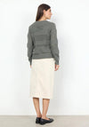 Soyaconcept Denefa Hole Pattern Sweater, Dusty Green
