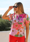 Rant and Rave April Floral Print Top, Pink