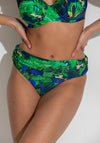 Pour Moi Santa Palermo Fold Over Bikini Brief, Green