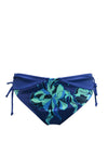 Pour Moi Palermo Adjustable Side Floral Bikini Brief, Blue