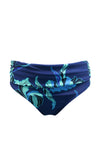 Pour Moi Palermo Fold Over Floral Bikini Brief, Blue