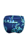 Pour Moi Palermo Fold Over Floral Bikini Brief, Blue
