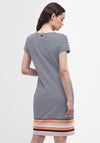 Barbour Womens Harewood Stripe Jersey Dress, Navy Multi