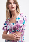 Barbour Womens Ashfield Floral Print Cotton Midi Dress, Multi