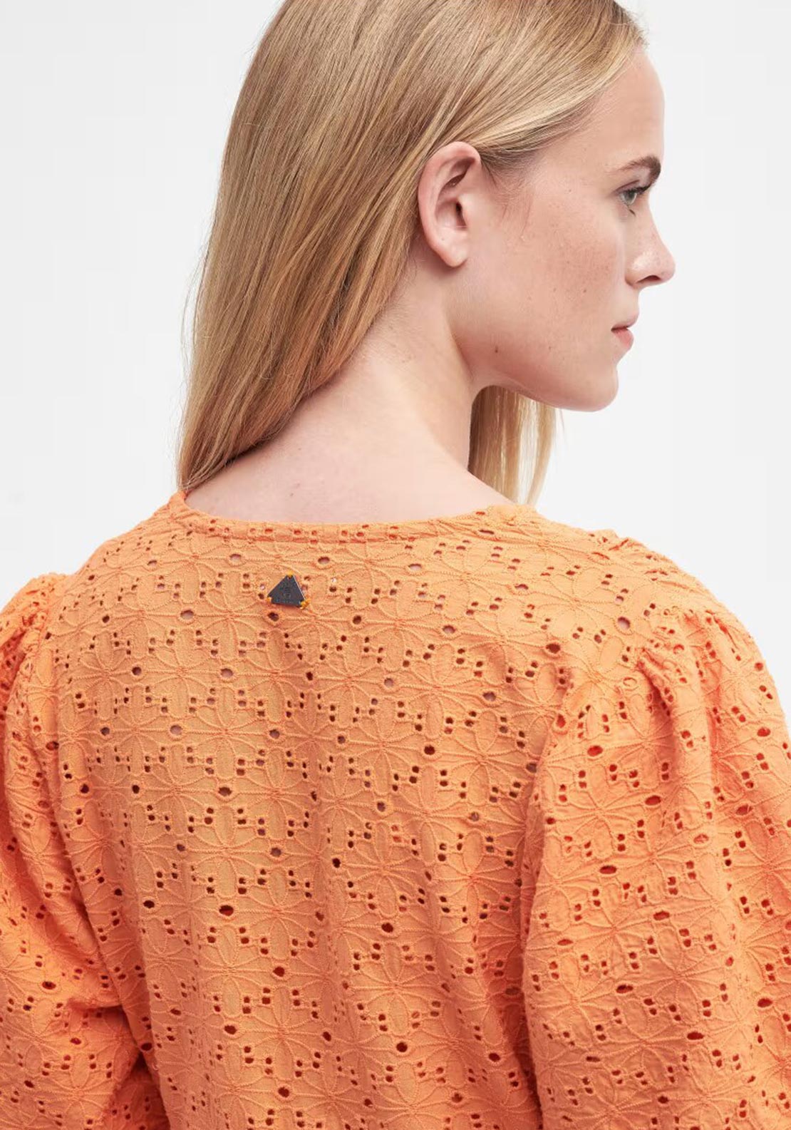 barbour orange dress Barbour Kelley Maxi Dress Apricot