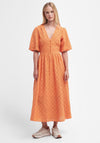 Barbour Womens Kelley Broderie Anglaise Maxi Dress, Apricot Crush