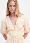 Barbour Womens Belmont Seersucker Check Maxi Dress, Mallow Pink