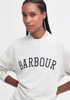 Barbour Womens Northumberland Logo Sweatshirt, Cloud