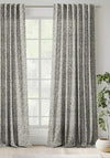 Scatter Box Yara Boucle Eyelet Curtains, Natural & Black