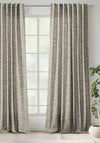 Scatter Box Caden Boucle Eyelet Curtains, Cream & Green