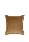 Scatter Box Elodie Fringe Cushion 43x43cm, Antique Gold