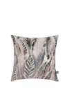 Scatter Box Aven Feather Print 45x45cm Cushion, Charcoal & Champagne