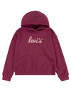 Levi’s Girls Poster Logo Long Sleeve Hoodie, Wine